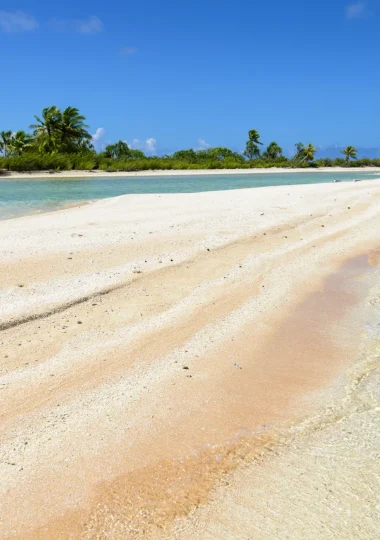Pink sand beaches of Tikehau
