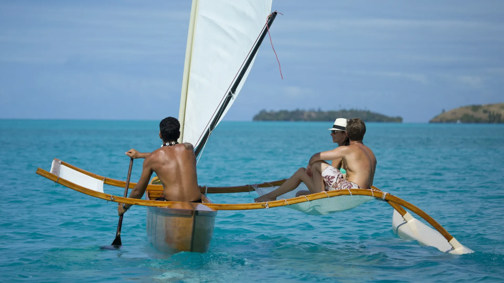 Bora Bora — traditional pirogue